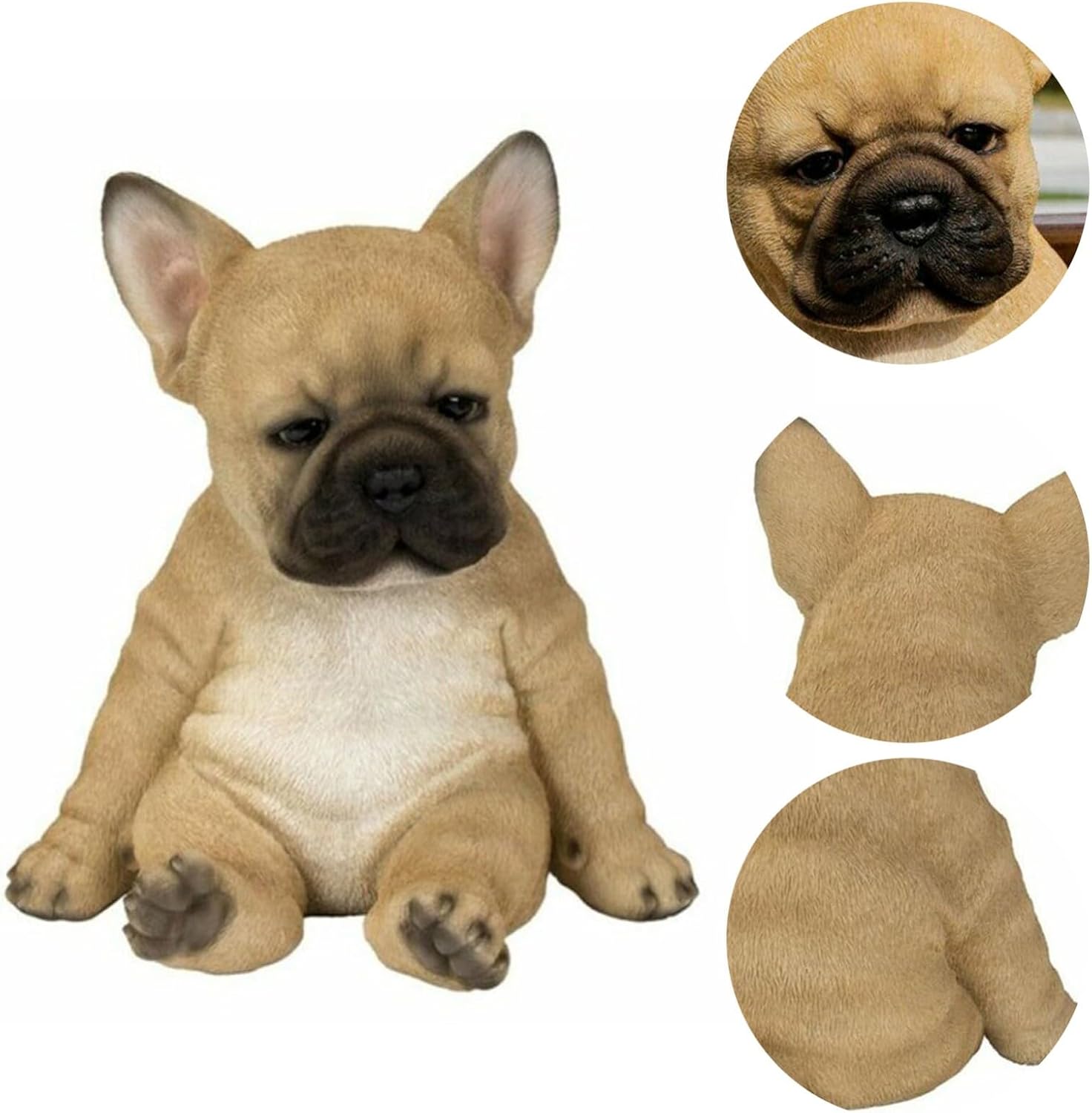 Miniature Dog Statue - Resin Home Decor Sculpture for Bookshelves