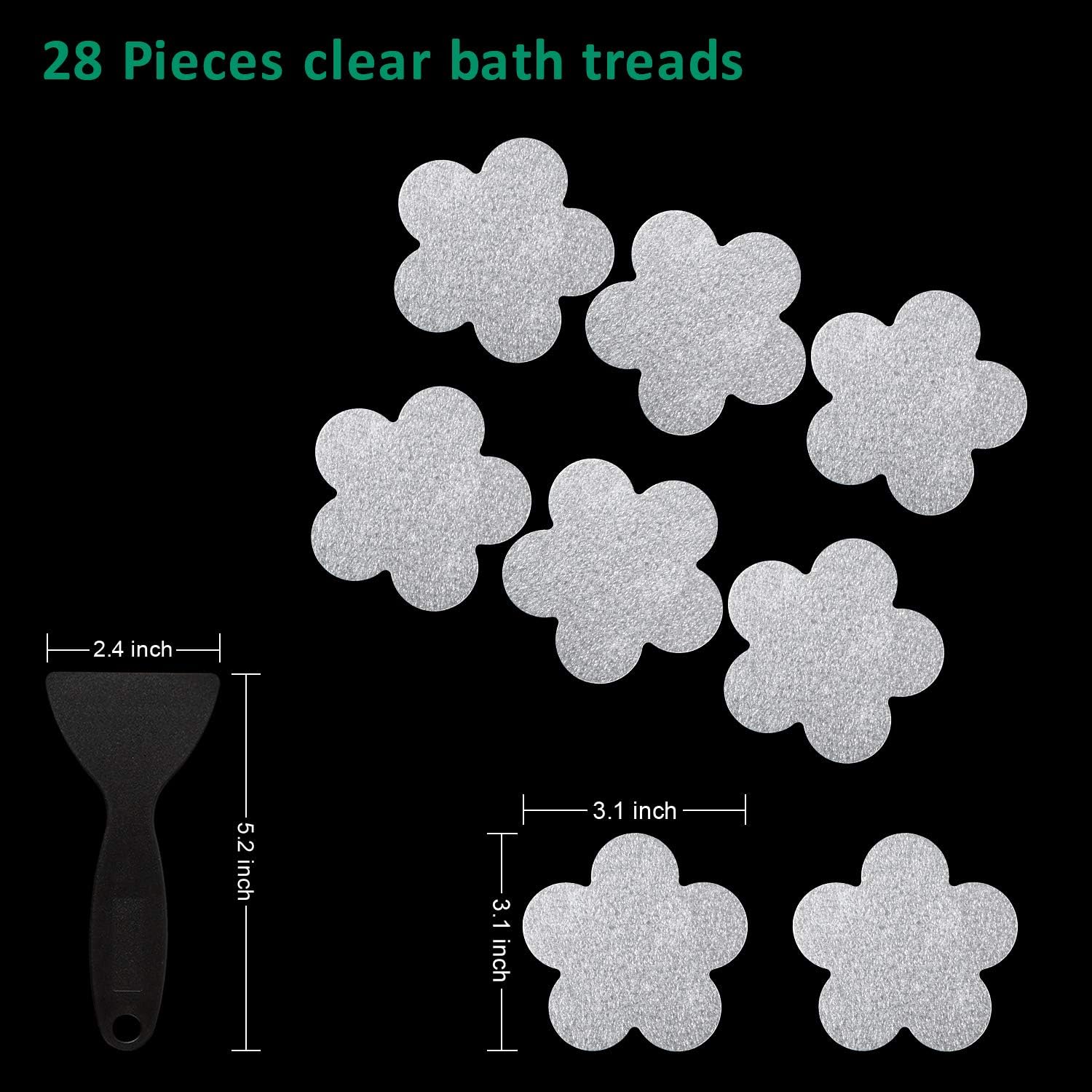 SlipStopper Non-Slip Bathtub Stickers 28PCS