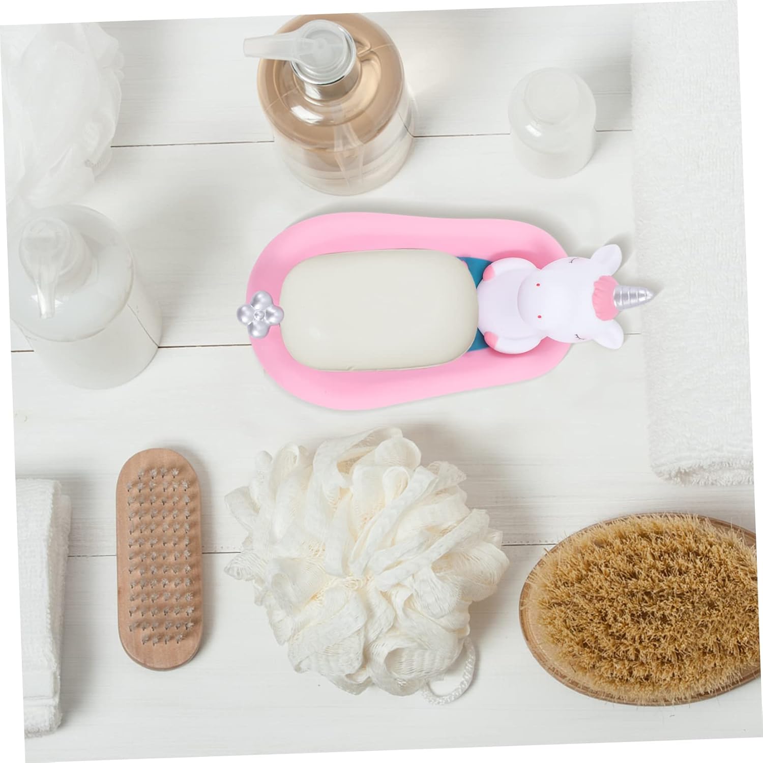 BRIGHTFUFU Decorative Unicorn Soap Dish Holder