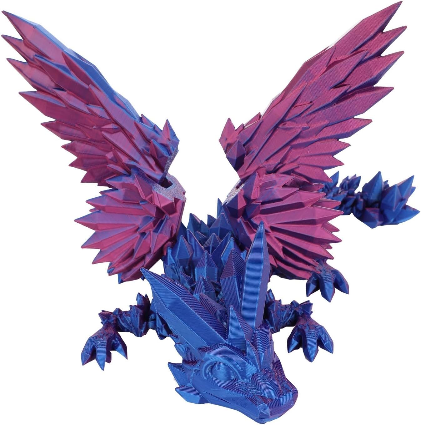 Nudsfuii 3D Printed Articulated Dragon Decor Statue