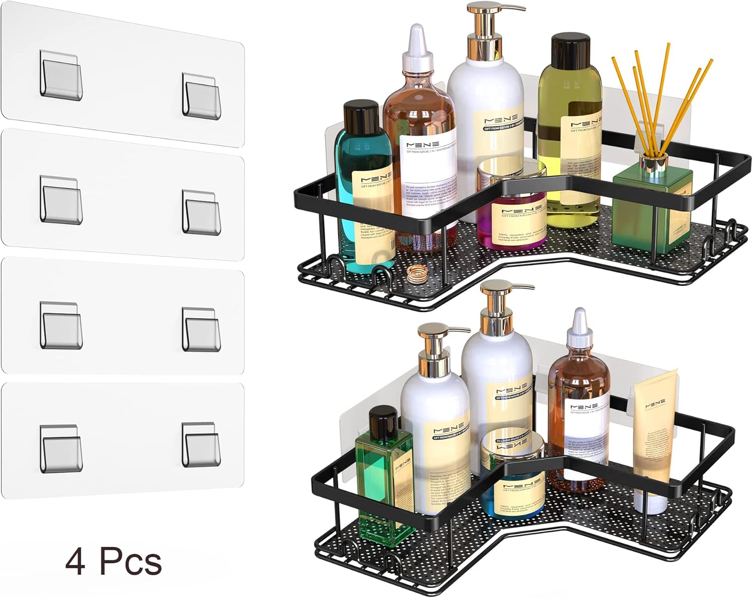 AOUKAR Shower Caddy Shelf Adhesive Pads 4pack