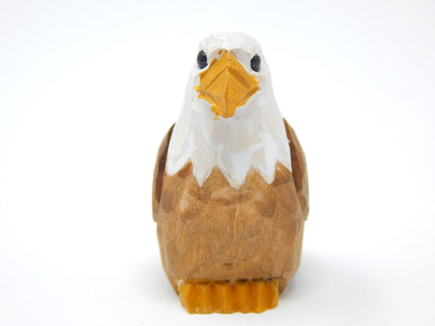 Selsela Hand-Carved Bald Eagle Miniature Statue