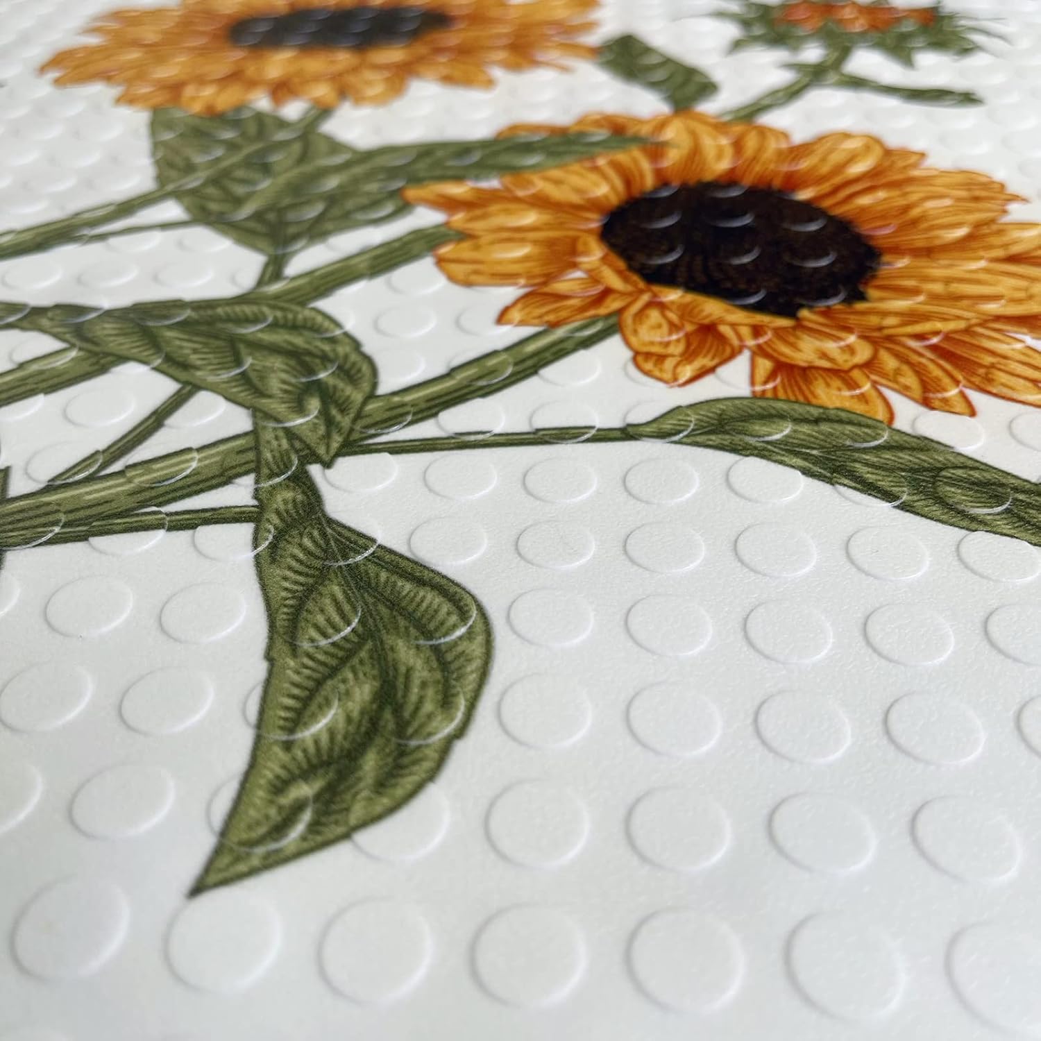 UKELER Sunflower Bath Mat Non-Slip 275 x 157 Inch