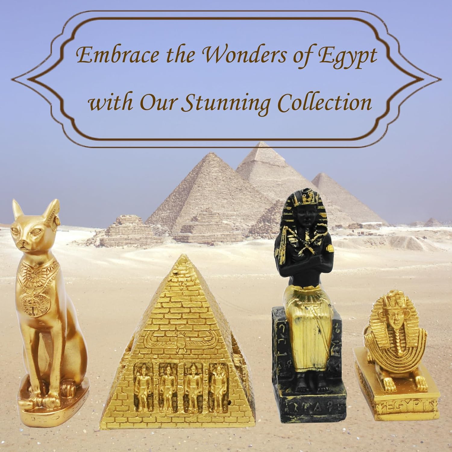 Egyptian Figure Decoration Set of 4