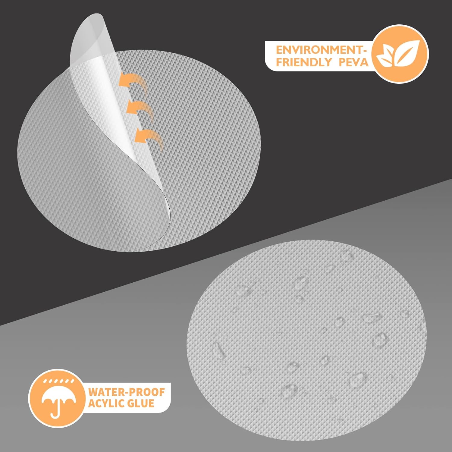 Non-Slip Bathtub Stickers 24 PCS with Scraper for Safety