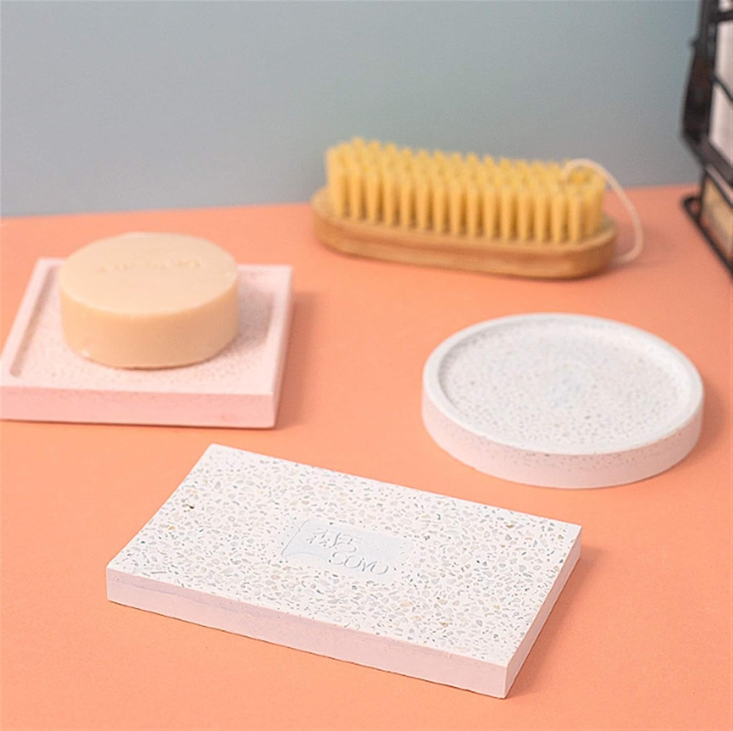 JUNMIN Diatomite Soap Dish - Green Square