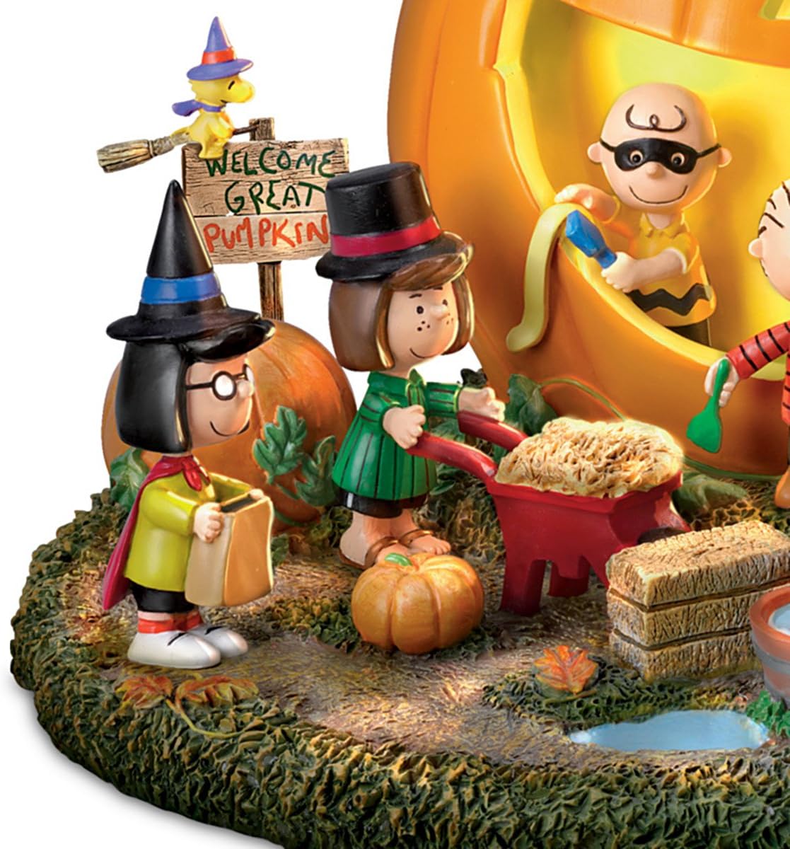 The Snoopy Peanuts Great Pumpkin Carving Party Halloween Sculpture