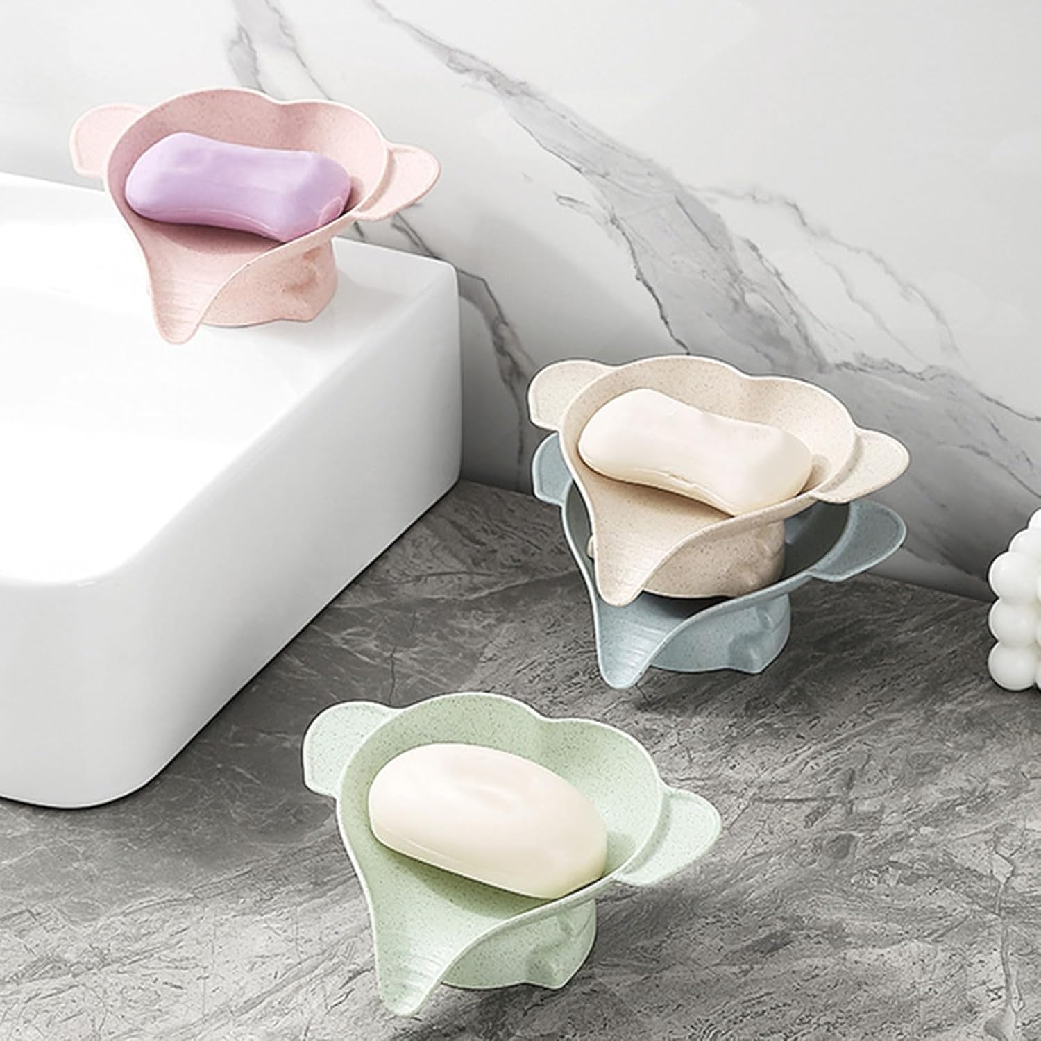 Little Elephant Soap Dish Food Grade PP 2PCS
