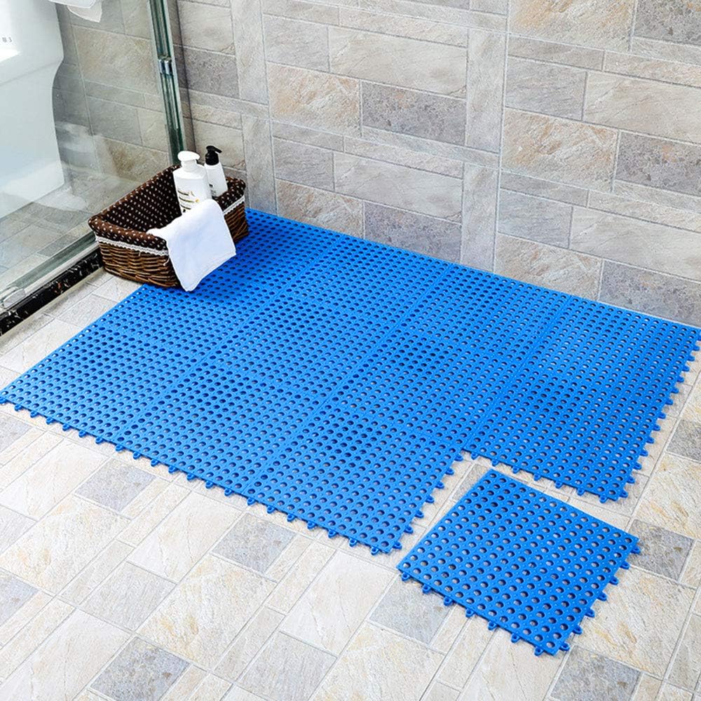 ALFEEL 10Pcs Interlocking Waterproof Bath Mat