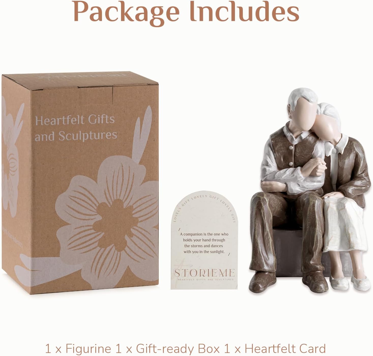 Storieme 25th Anniversary Couple Cake Topper Figurine