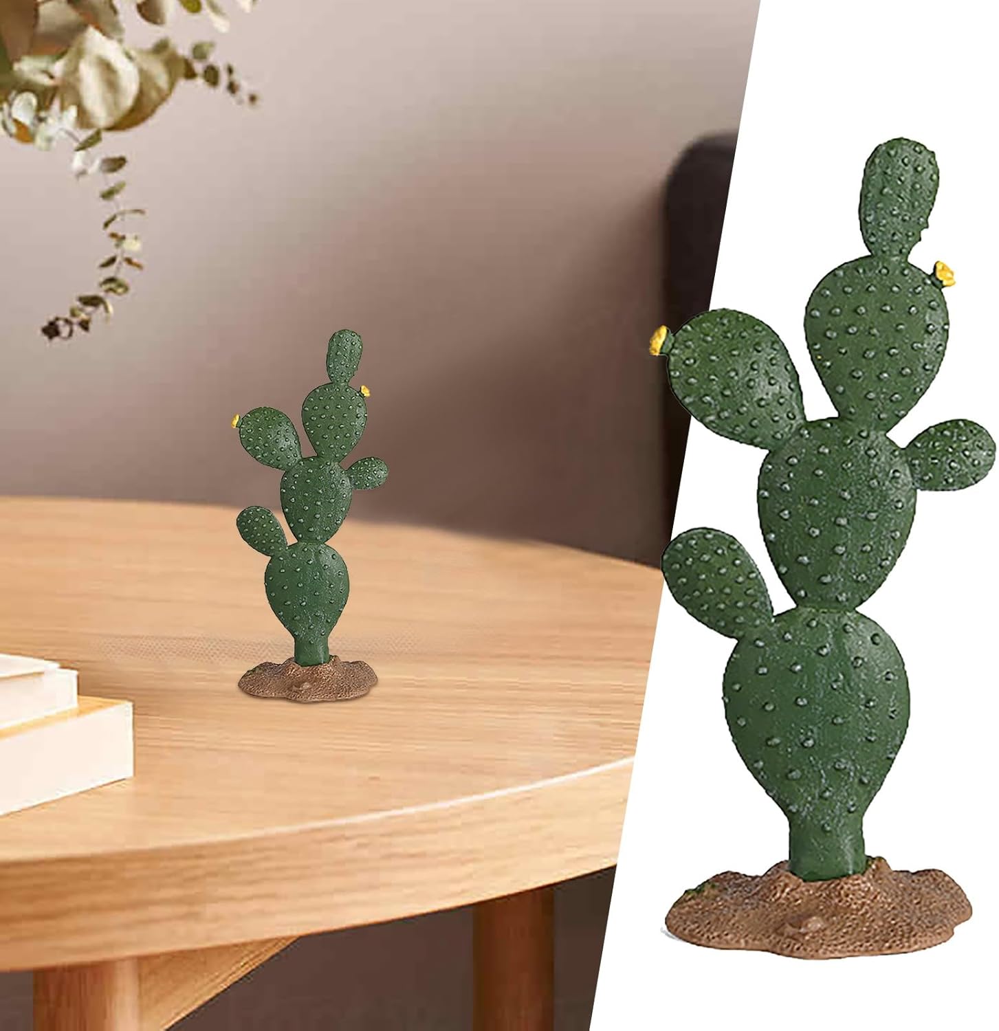PVC Cactus Statue Home Decor Farmhouse Figurine