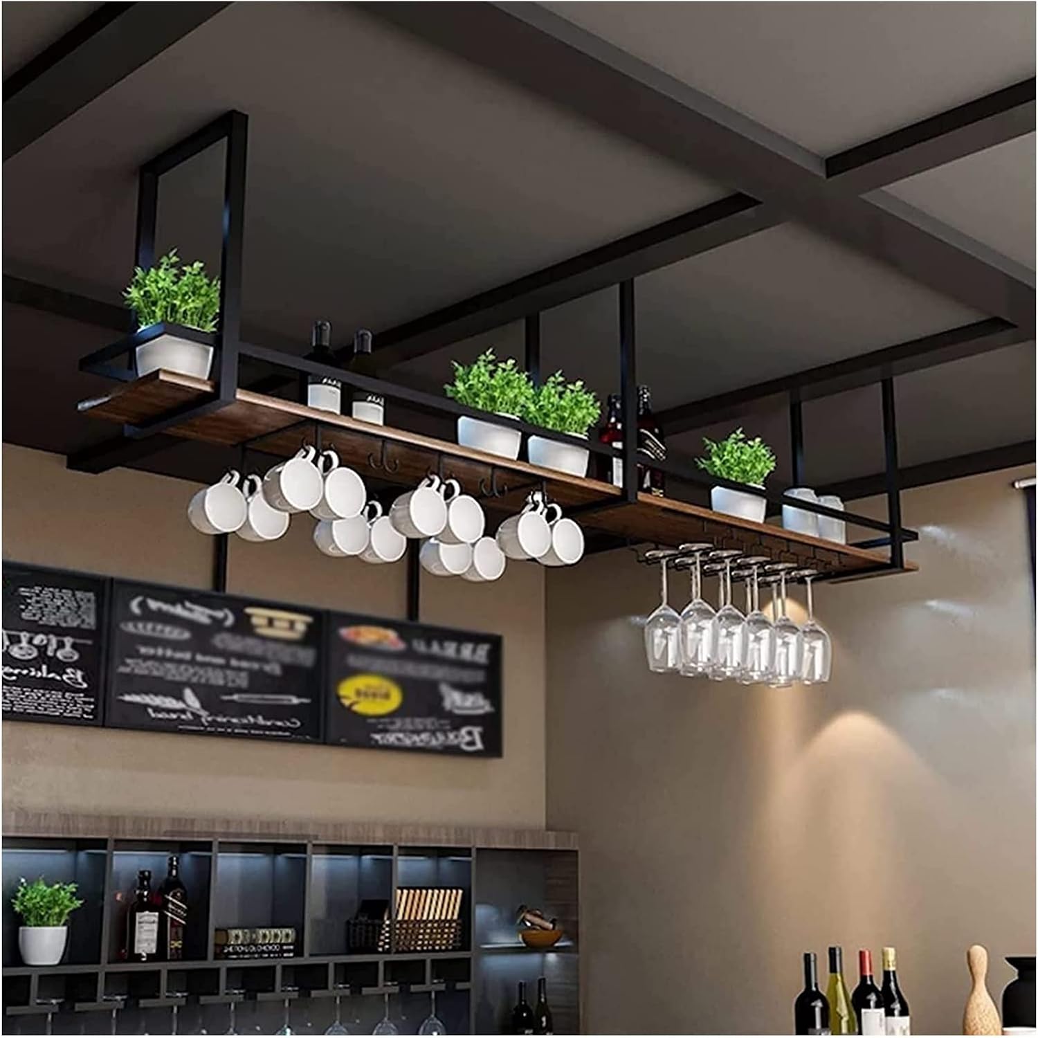 ALDEPO Dolphin Wave Floating Wine Rack