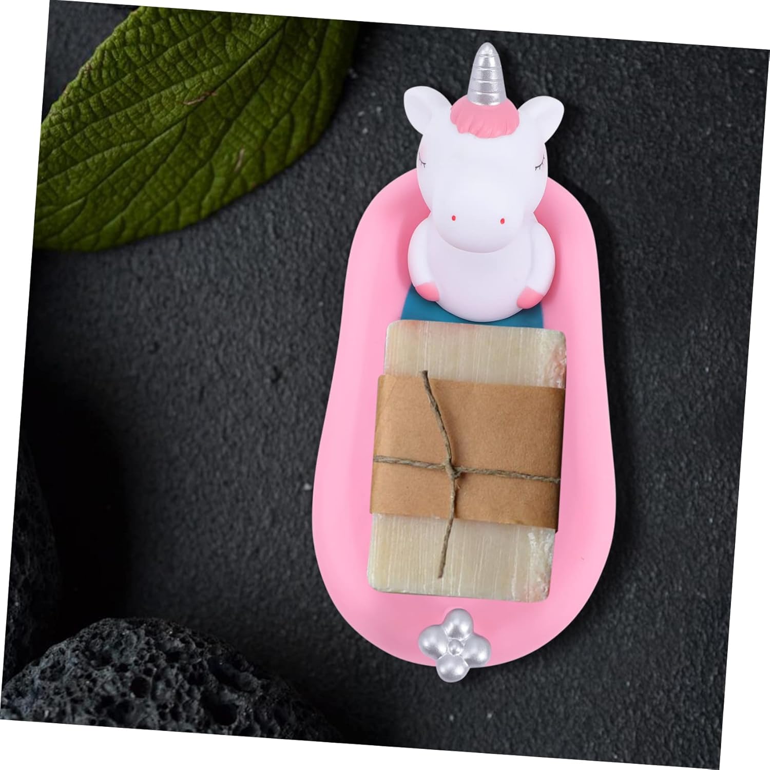 BRIGHTFUFU Decorative Unicorn Soap Dish Holder