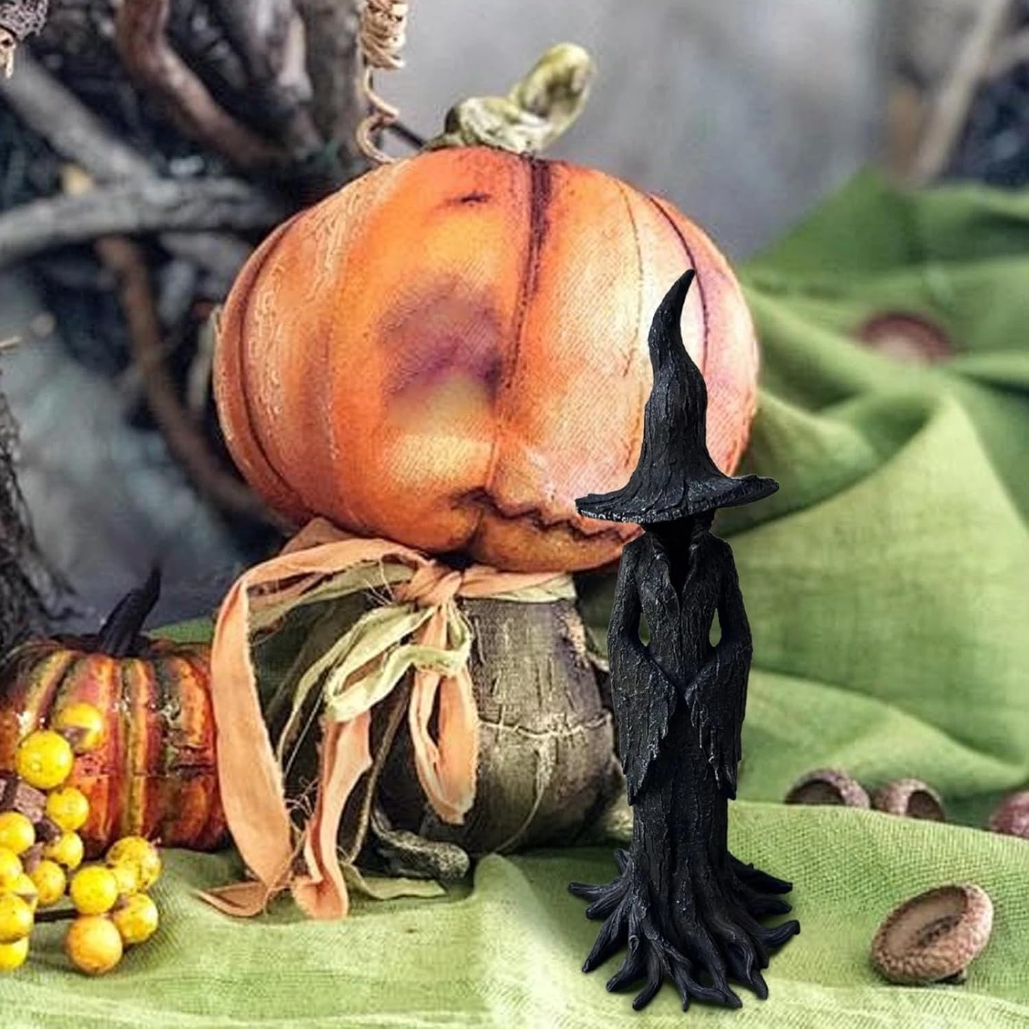 Halloween Witch Statue 118 Gothic Resin Figurine 1