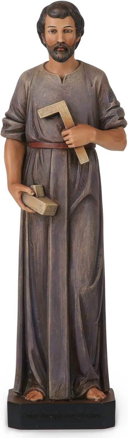 BC Catholic Saint Joseph Statue The Worker 11 Inches