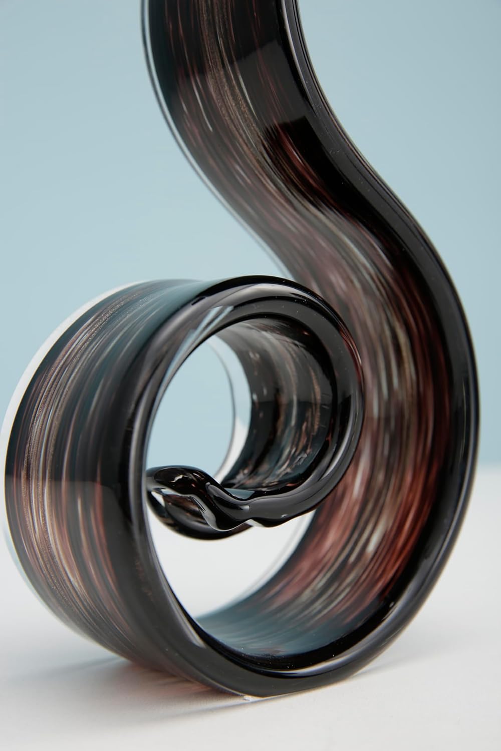 ORRFIDDY 115 Tall Glass Flame Sculpture Home Decor