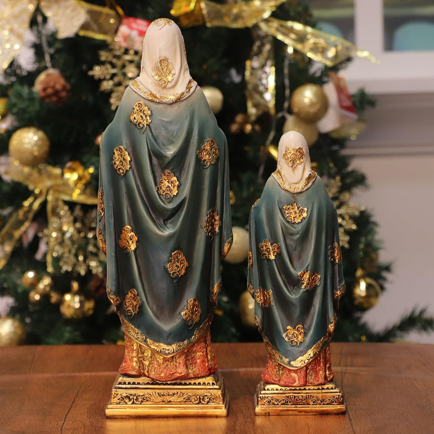 Zayton Virgin Mary Statue Resin Sculpture 8 Inch