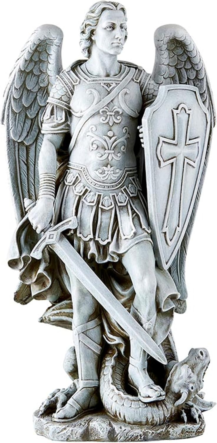 Garden Statue - Archangel Saint Michael The Warrior 1225 Tall
