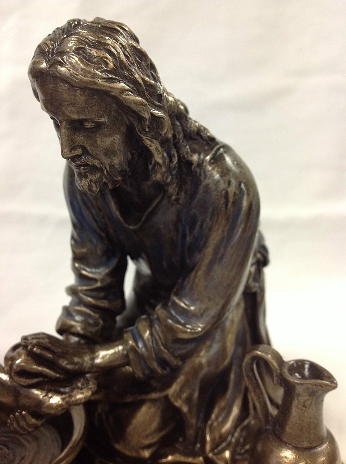 WU Unicorn Studios Jesus Washing His Disciples Feet Bronze Statue