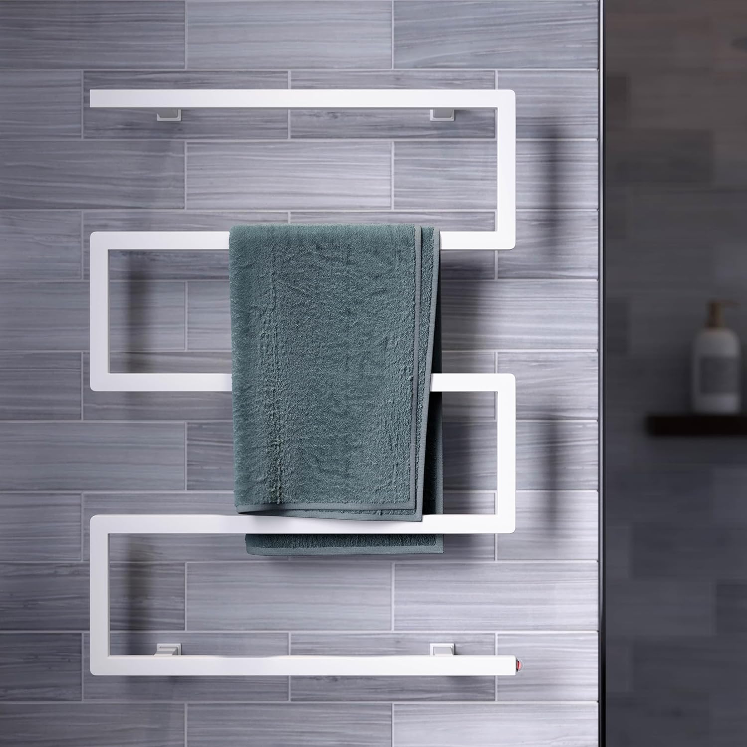 Voltaire 5-Bar Electric Towel Warmer Matte White