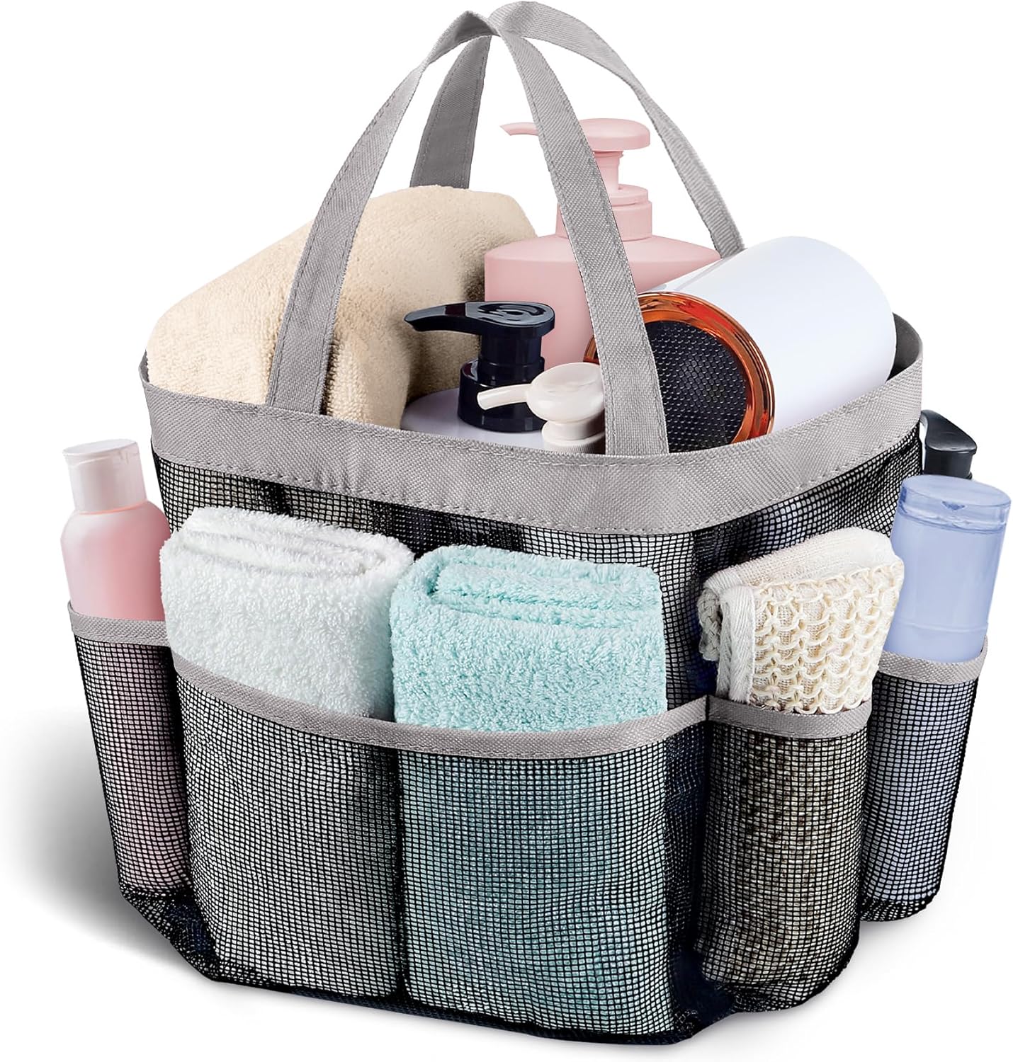 Attmu Mesh Shower Caddy Portable for Dorm Room and Travel