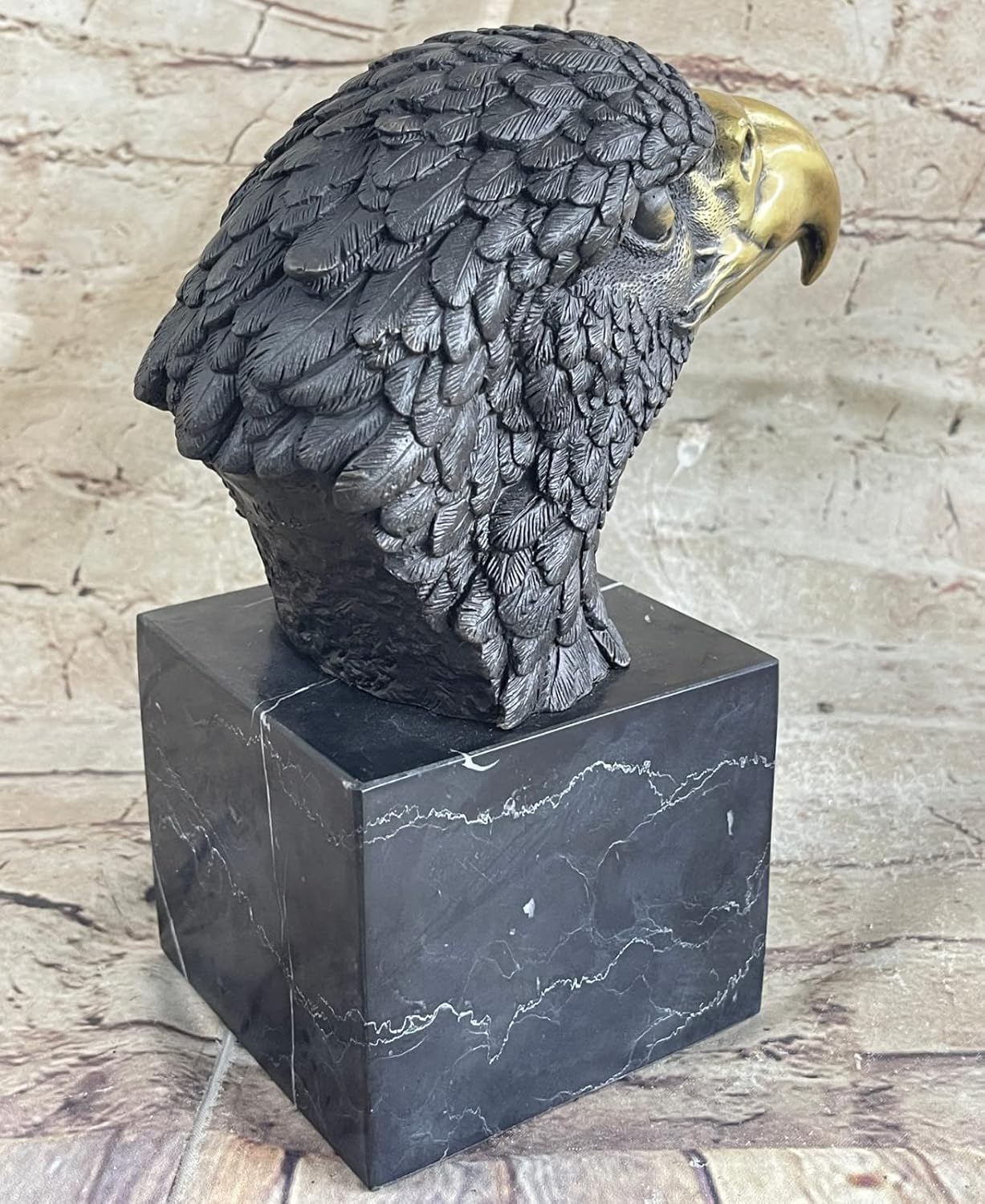 European Bronze Handmade American Bald Eagle Statue