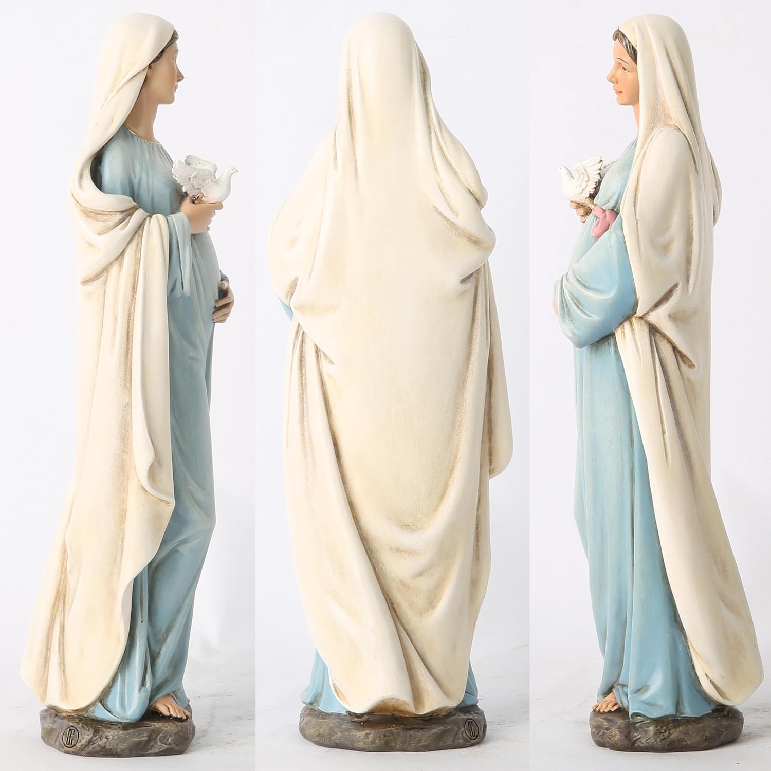 BC Catholic Pregnant Mary Statue 84 Inch Hand Painted