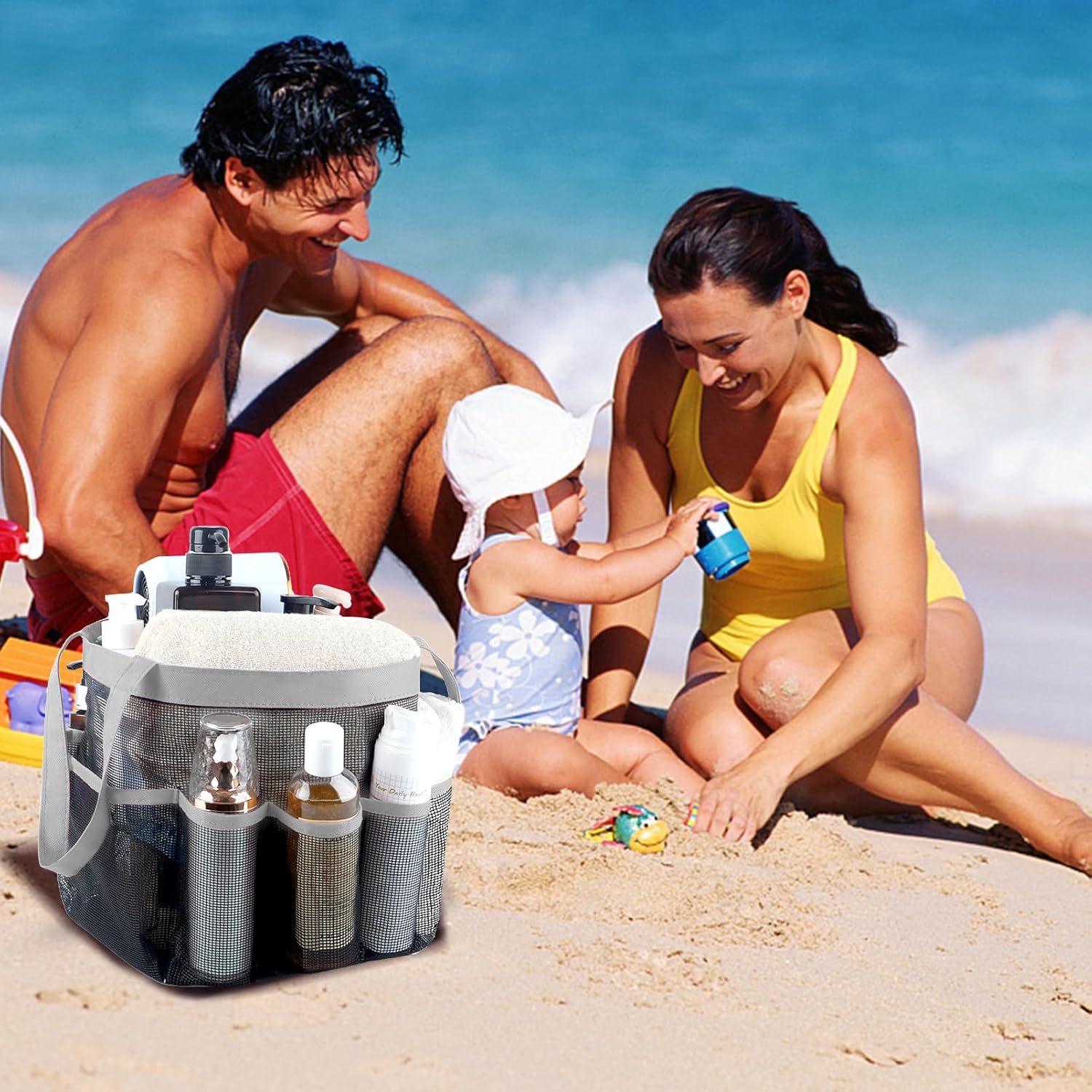 Attmu Mesh Shower Caddy Portable for Dorm Room and Travel