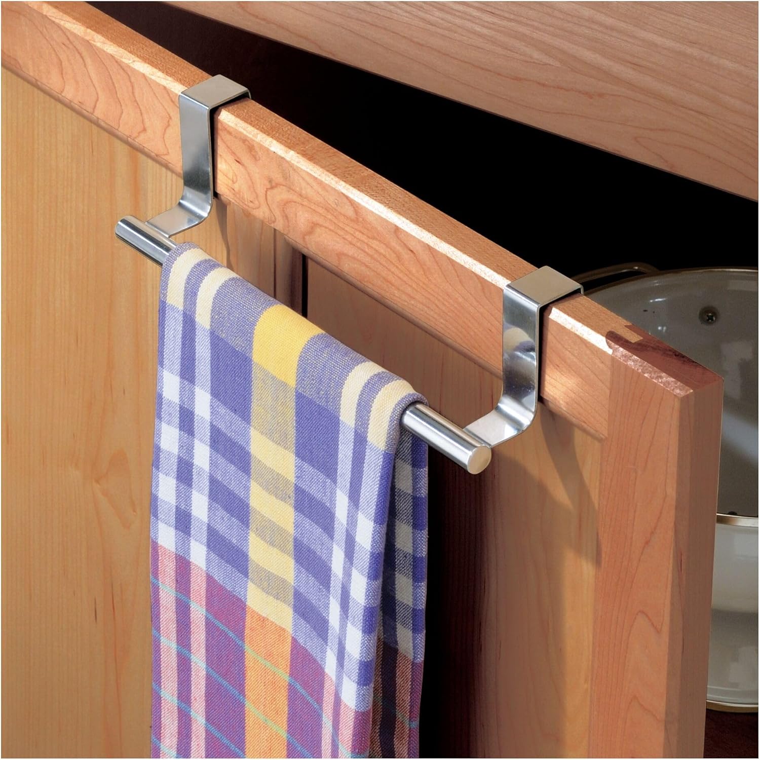 InterDesign iDesign Forma Metal Towel Rack for Kitchen and Bathroom