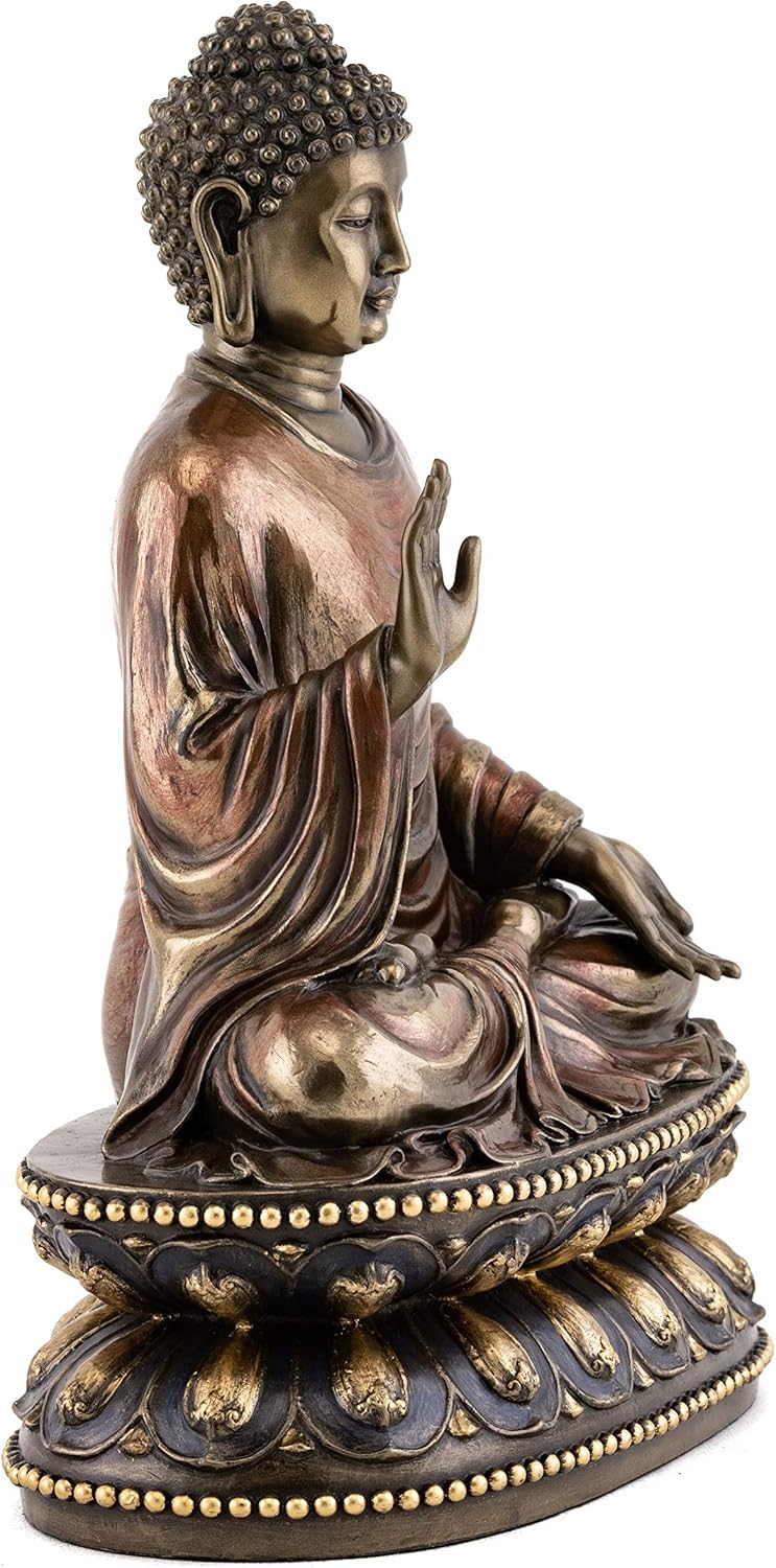 Top Collection Shakyamuni Buddha Statue Touching Earth 9 Inch Bronze