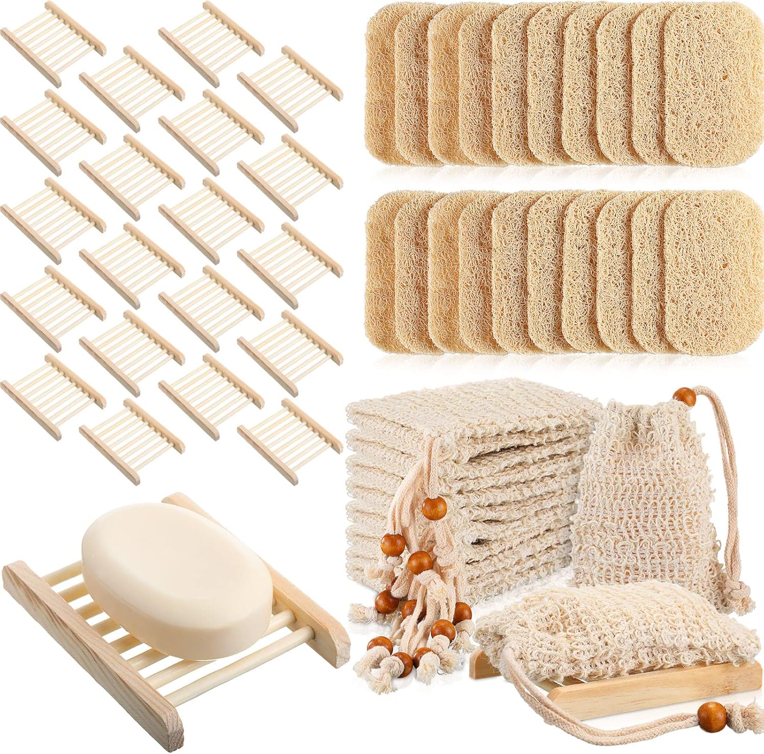 Yinder 60 Pcs Soap Accessories Set for Bathroom