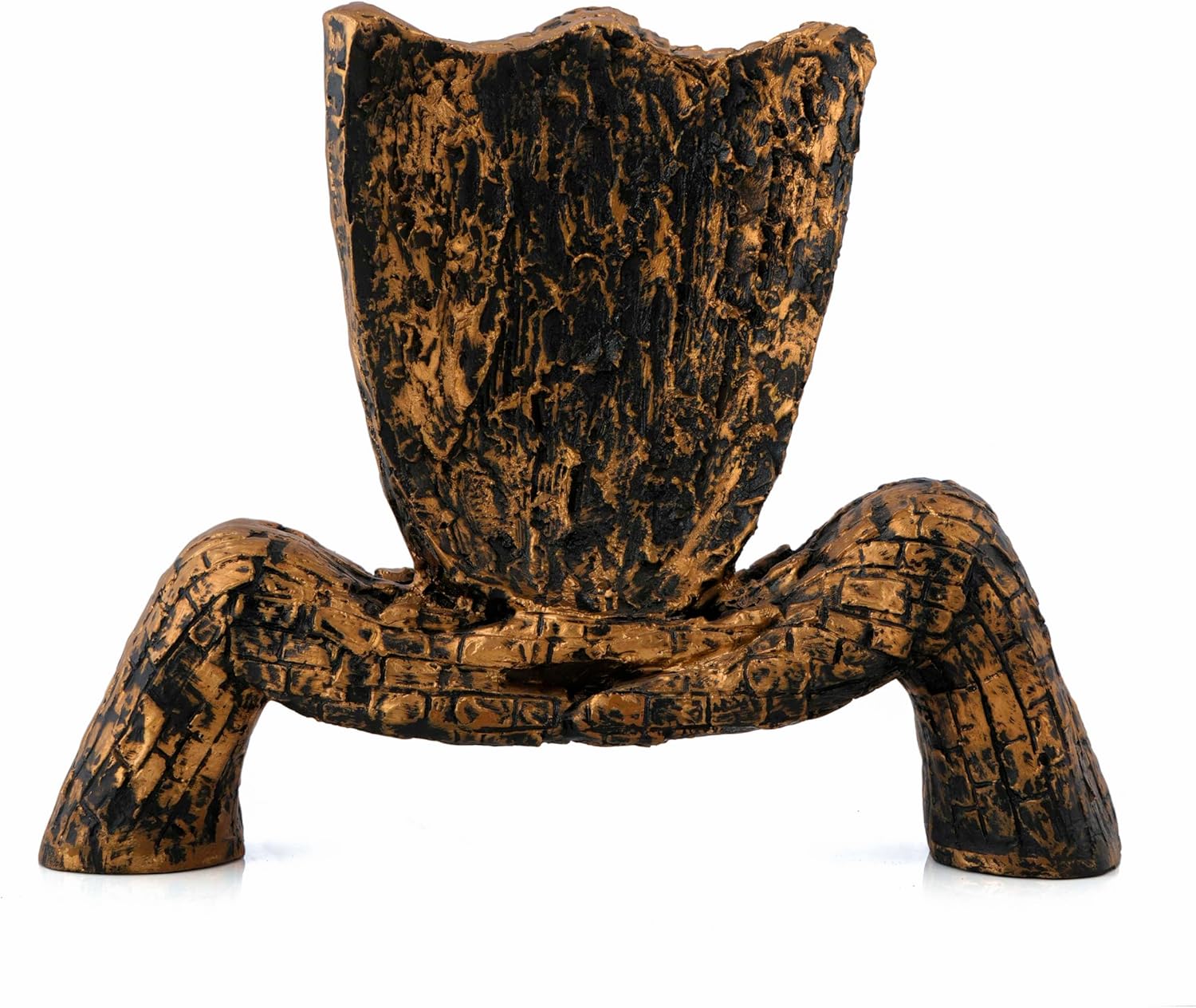 Poly-Resin Abstract Human Face Sculpture for Home Decor