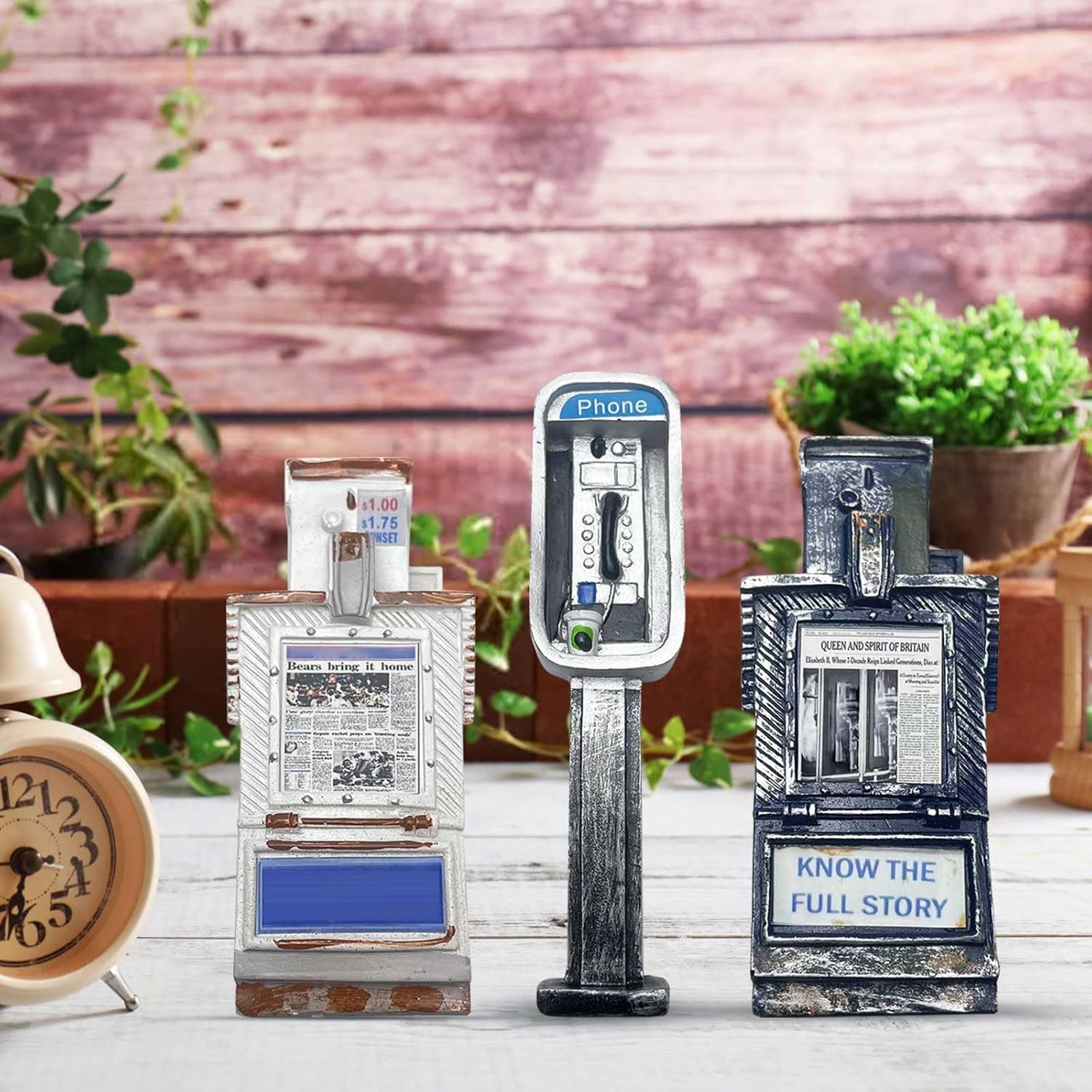 112 Miniature Public Phone Statue Decor