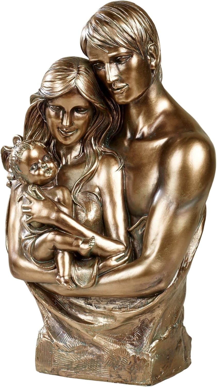 Touch of Class Full of Love Family Sculpture Antique Gold