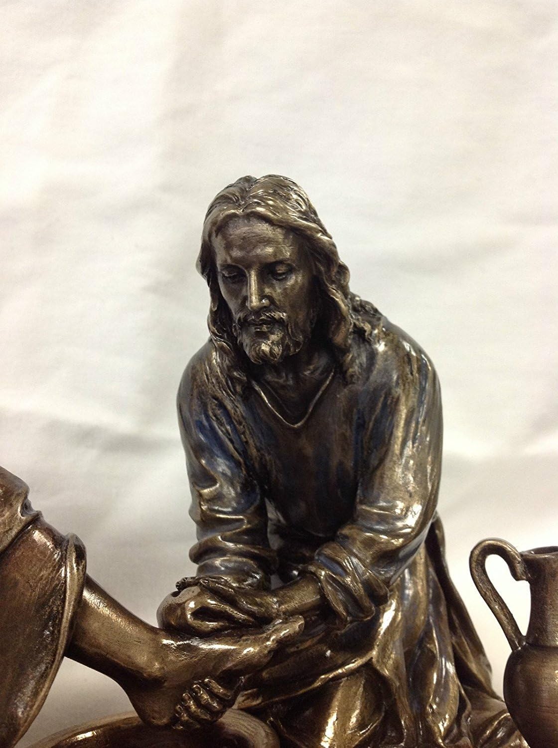 WU Unicorn Studios Jesus Washing His Disciples Feet Bronze Statue