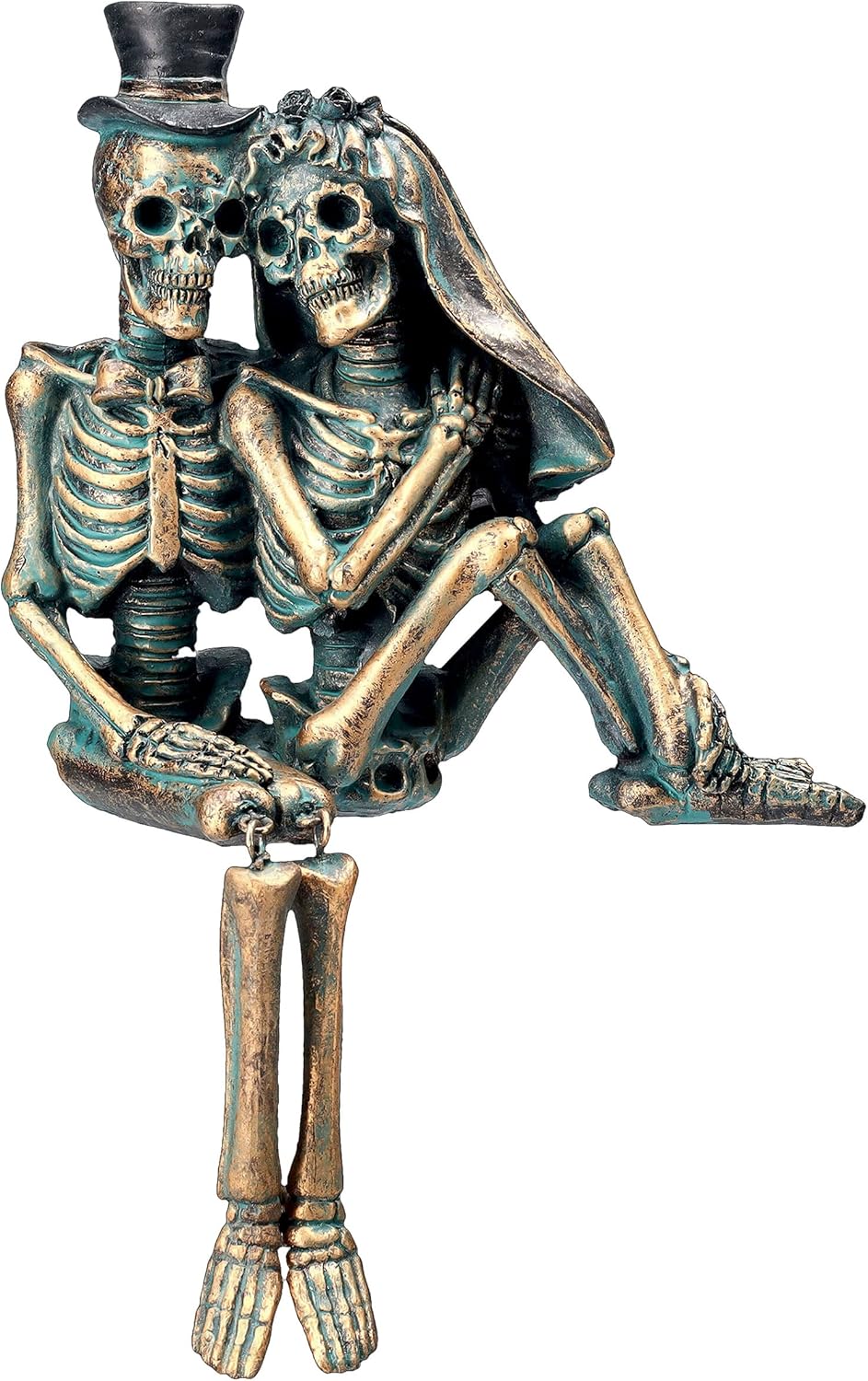 Pacific Giftware Love Never Dies Steampunk Couple Shelf Sitter Cake Topper