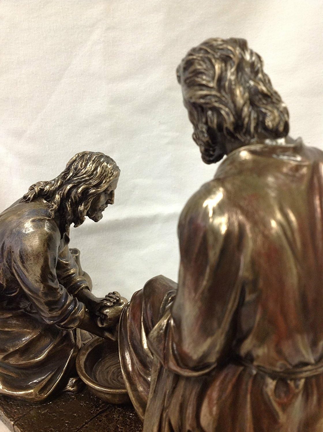 WU Unicorn Studios Jesus Washing His Disciples Feet Bronze Statue