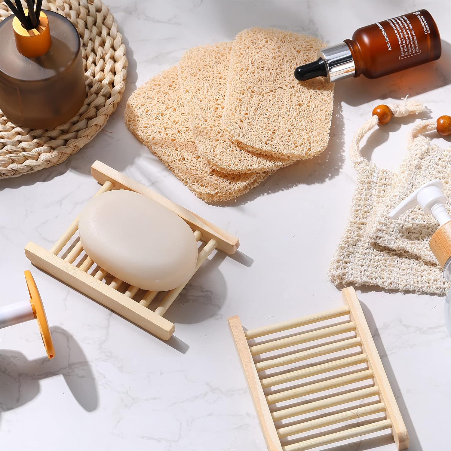 Yinder 60 Pcs Soap Accessories Set for Bathroom