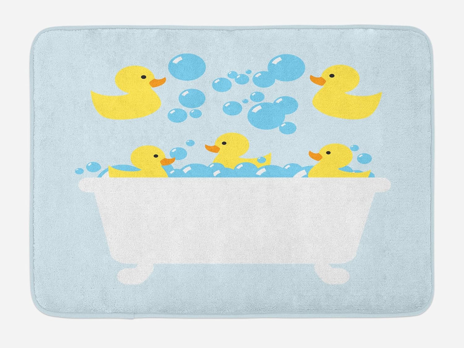 Lunarable Duckies Bath Mat - Plush Non Slip 302 x 20 1