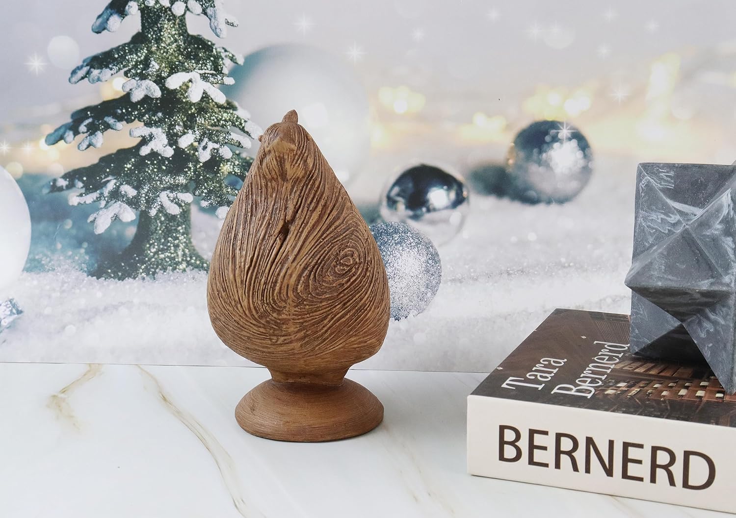 Hymmah Rustic Chicken Statue Home Decor