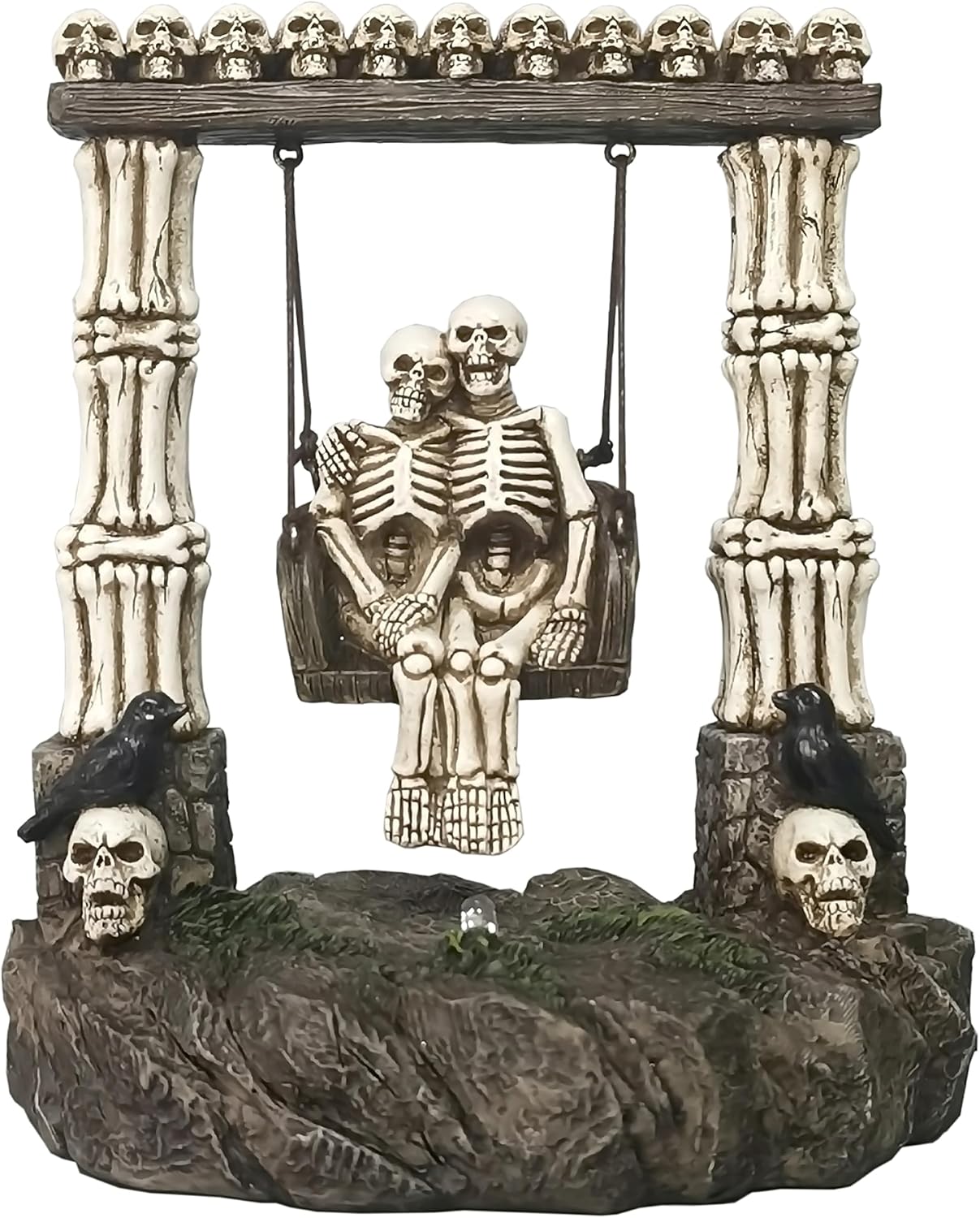 JORAE Swinging Skeleton Couple LED Decor
