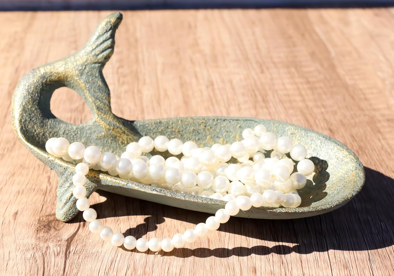 Ebros Gift Cast Iron Whale Soap Dish Tray