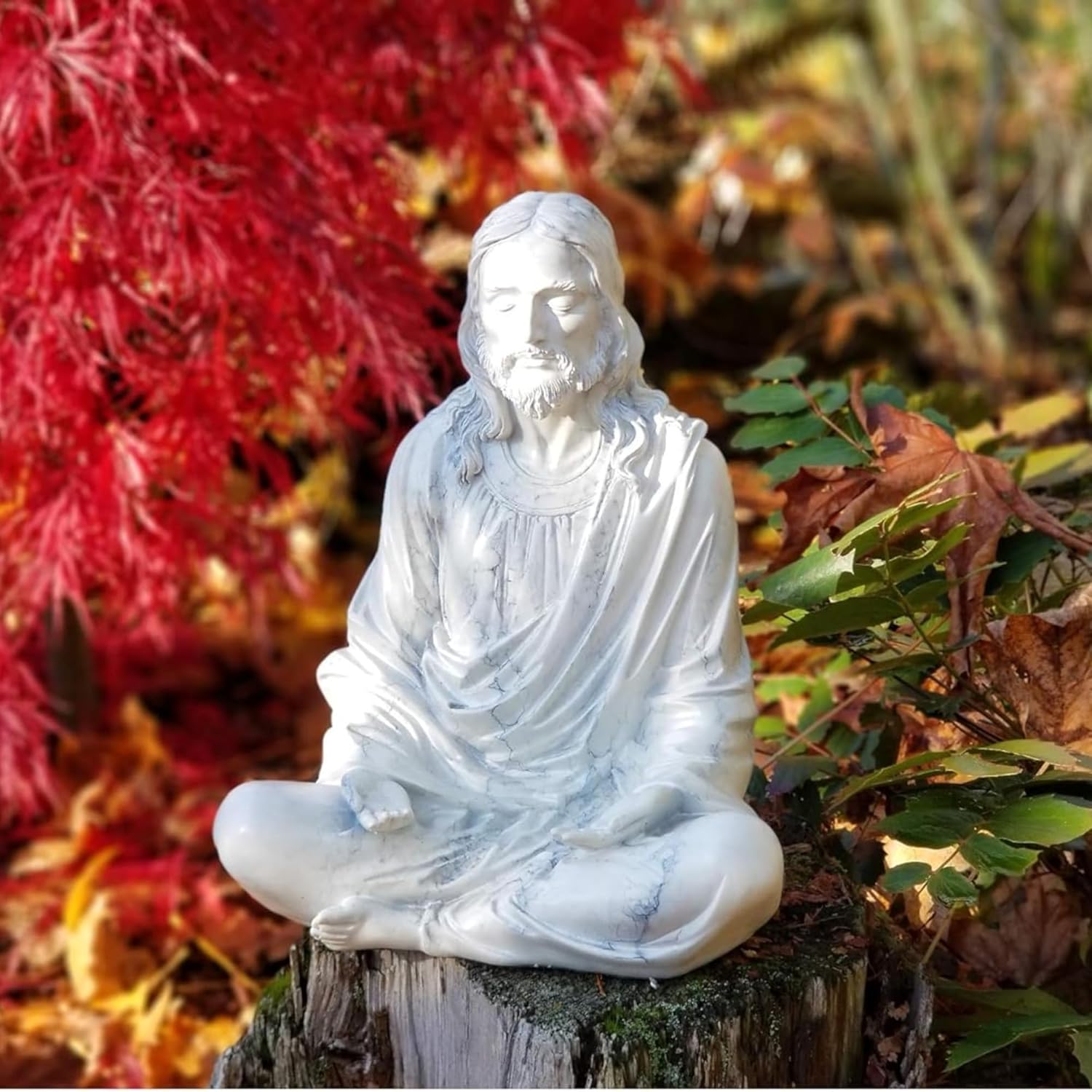 Peace of Christ 10 Inch Marble Statue - Spiritual Decor