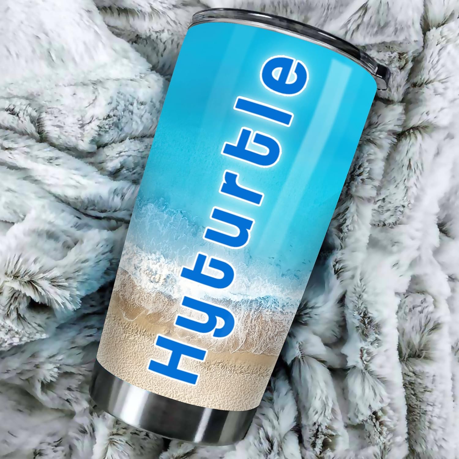 Hyturtle Personalized Stainless Steel 20oz Tumbler with Flip Lid