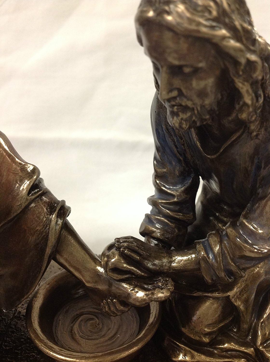 WU Unicorn Studios Jesus Washing His Disciples Feet Bronze Statue