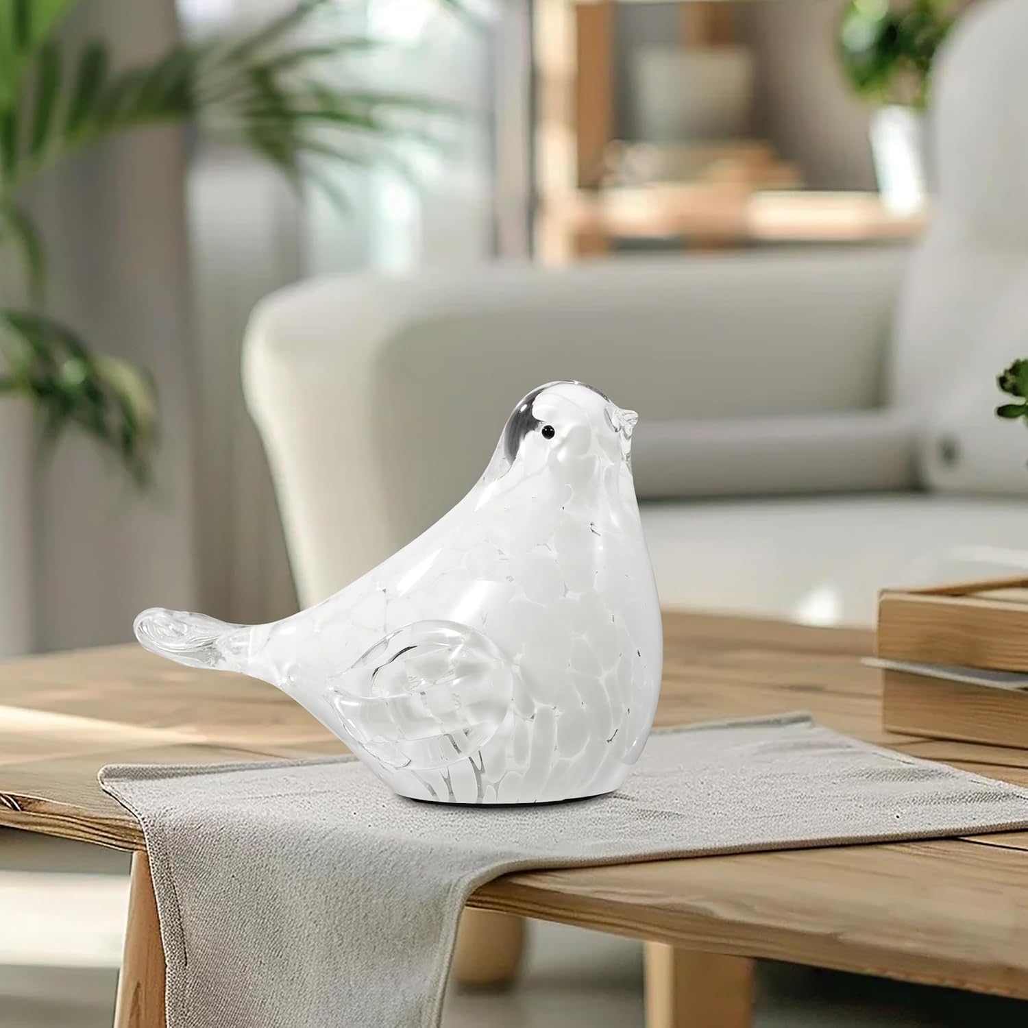 Naboher Handmade Glass Bird Figurine Home Decor
