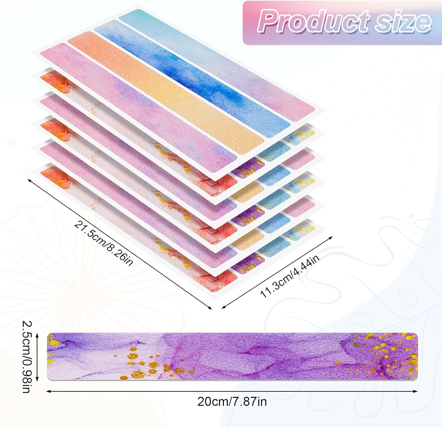 Non-Slip Bathtub Stickers 24 PCS for Safety