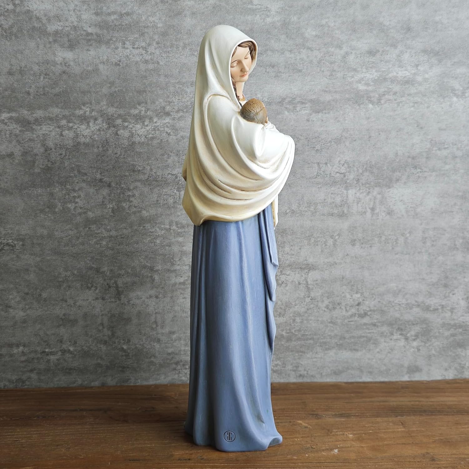BC Catholic Madonna with Child Statue 1275 Inch Hand Painted Classical Renaissance Sculpture