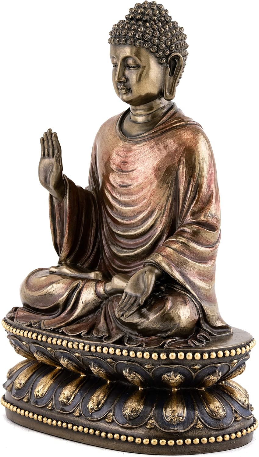 Top Collection Shakyamuni Buddha Statue Touching Earth 9 Inch Bronze